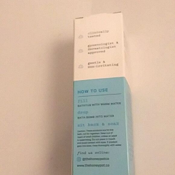 The Honey Pot Co Bath Bombs pH Balancing Fragrance Free 9 Count Total Se… - Picture 5 of 10